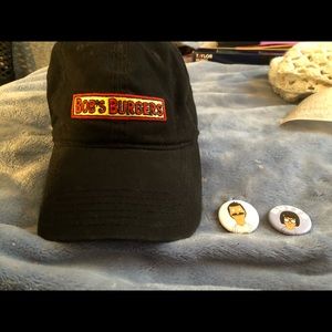 Bobs burgers hat and pins